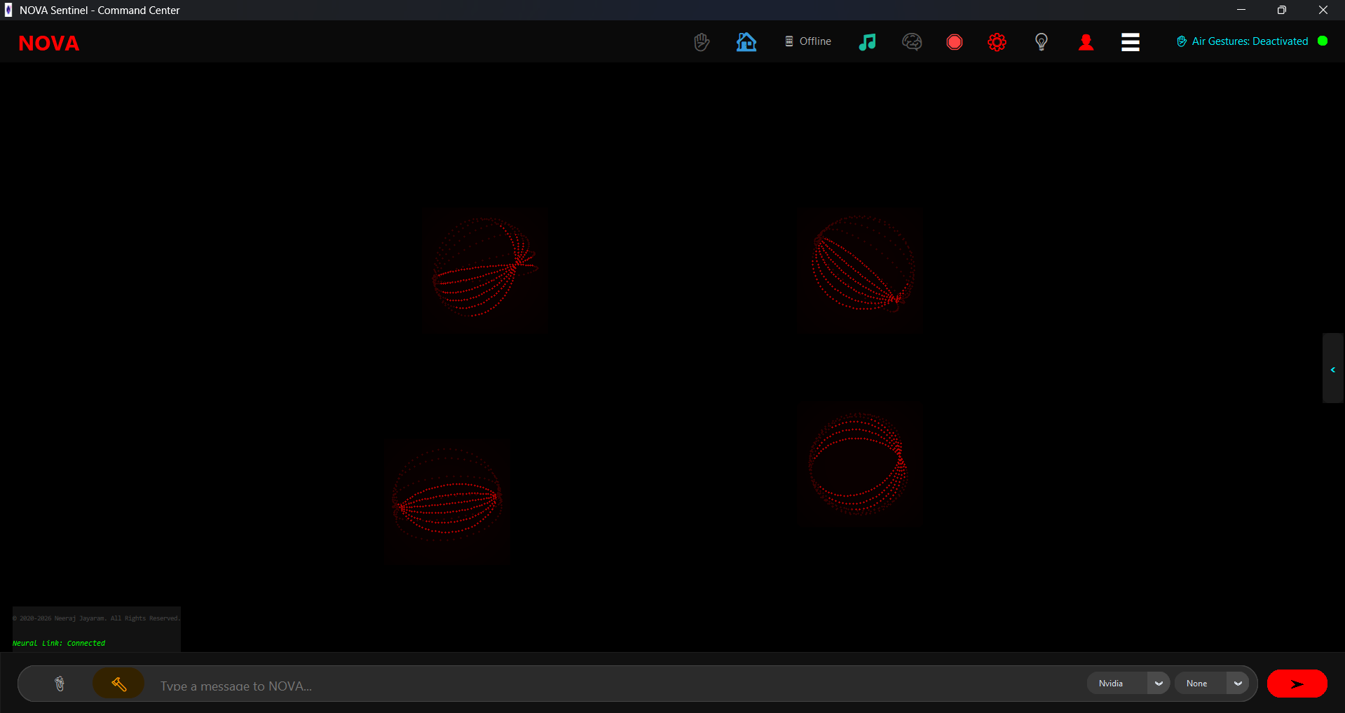Theme 5 — 4-Orb Holographic AR Grid